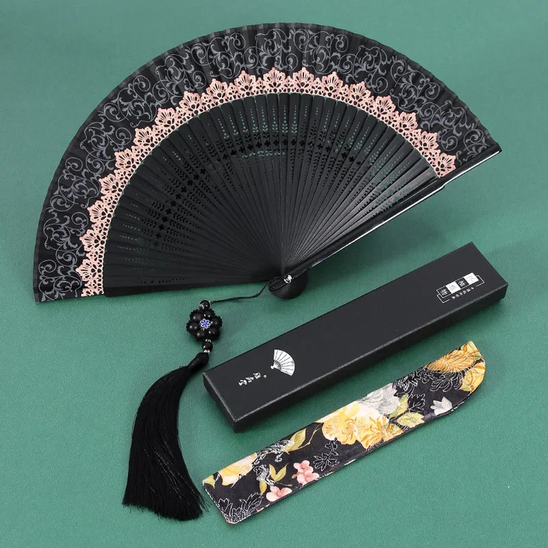 

Portable Bamboo Folding Fan Personalised Antique Hand Folding Fan Foldable Abanico De Mano Plegable Room Decoration Items