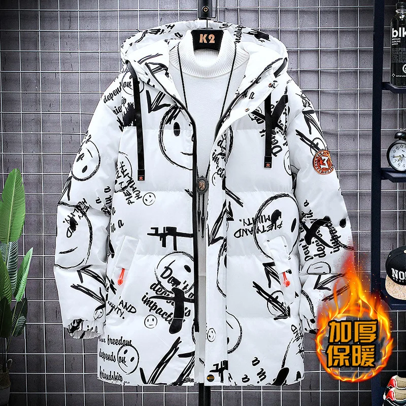 Winter Men's Down Jacket Medium Length Cotton Padded Coat Men's Youth Student Trendy Brand Cotton Jacket Oversized Men's Jacket
Winter Men's Down Jacket Medium Length Cotton Padded Coat Men's Youth Student Trendy Brand Cotton Jacket Oversized Men's Jacket