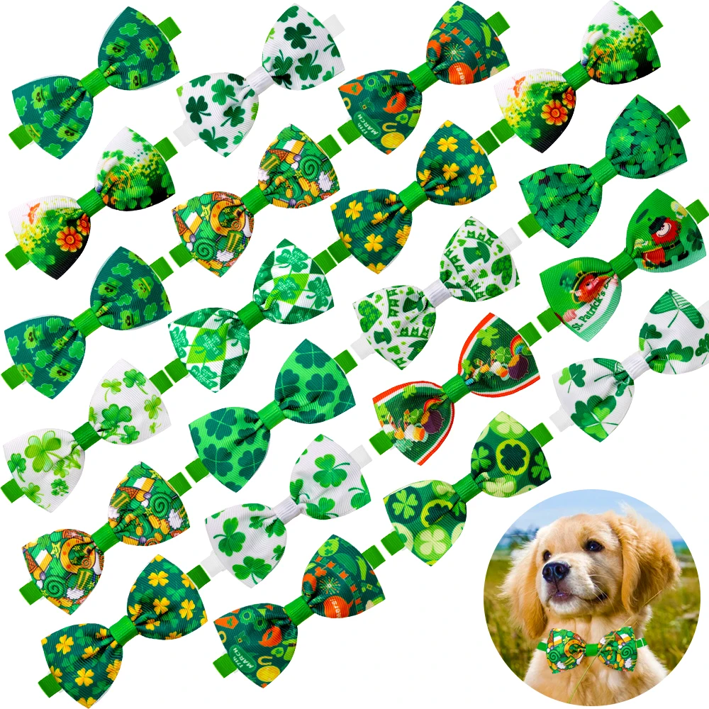 16PCS Pet Dog Cat Bow Tie St Patrick's Adjustable Bow Tie For Dog Small Mini Necktie Dog Accessories Daily Dog Bow Tie
16PCS Pet Dog Cat Bow Tie St Patrick's Adjustable Bow Tie For Dog Small Mini Necktie Dog Accessories Daily Dog Bow Tie