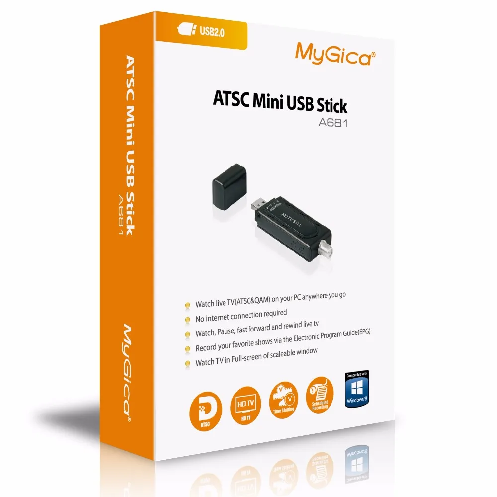 

GENIATECH Mygica ATSC USB TV Stick A681B HD TV tuner for United States, Canada, South Korea, Mexico
