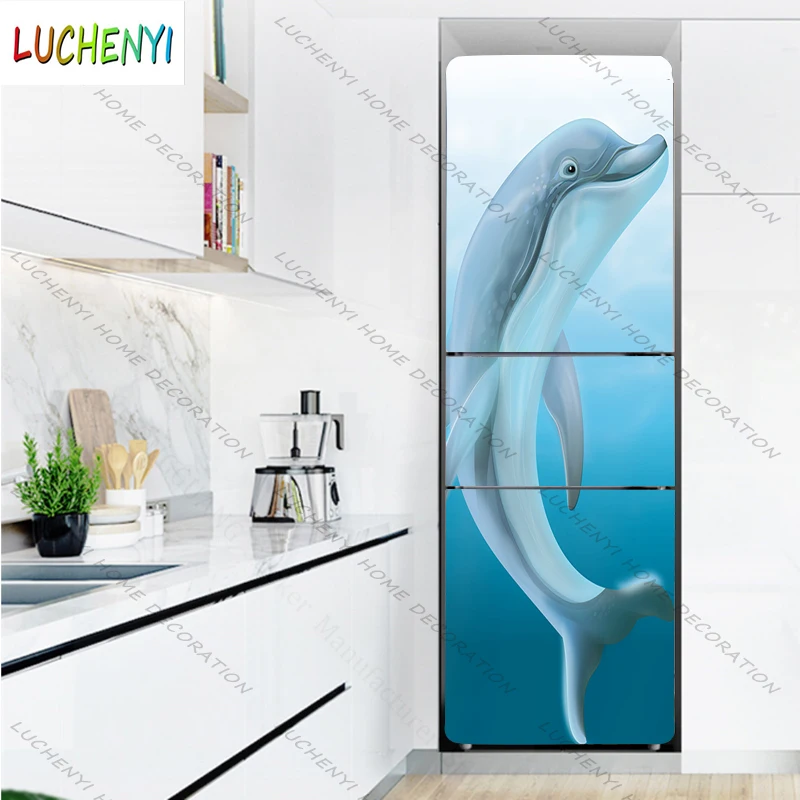 3D self-adhesive refrigerator plastic wrap freezer stickers refrigerator wallpaper underwater world dolphin custom refrigerator
3D self-adhesive refrigerator plastic wrap freezer stickers refrigerator wallpaper underwater world dolphin custom refrigerator