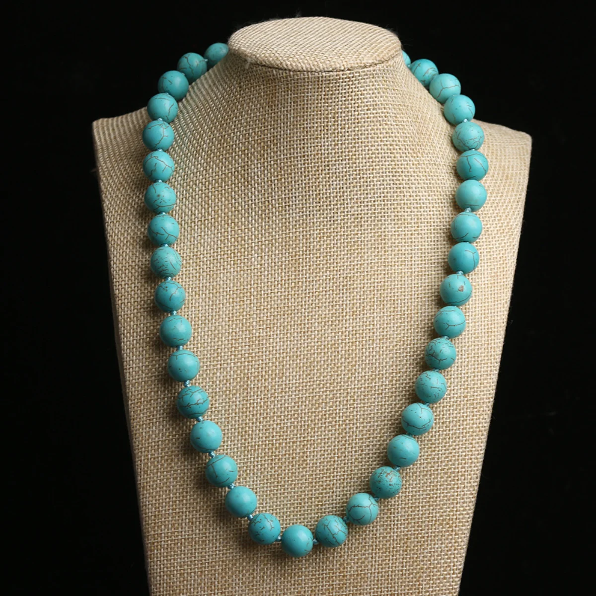 10 12mm Round Green Turkey Turquoise Necklace Beads Vintage Women Knotted Sweater Chain Fashion Jewelry Making Design Wholesale
10 12mm Round Green Turkey Turquoise Necklace Beads Vintage Women Knotted Sweater Chain Fashion Jewelry Making Design Wholesale