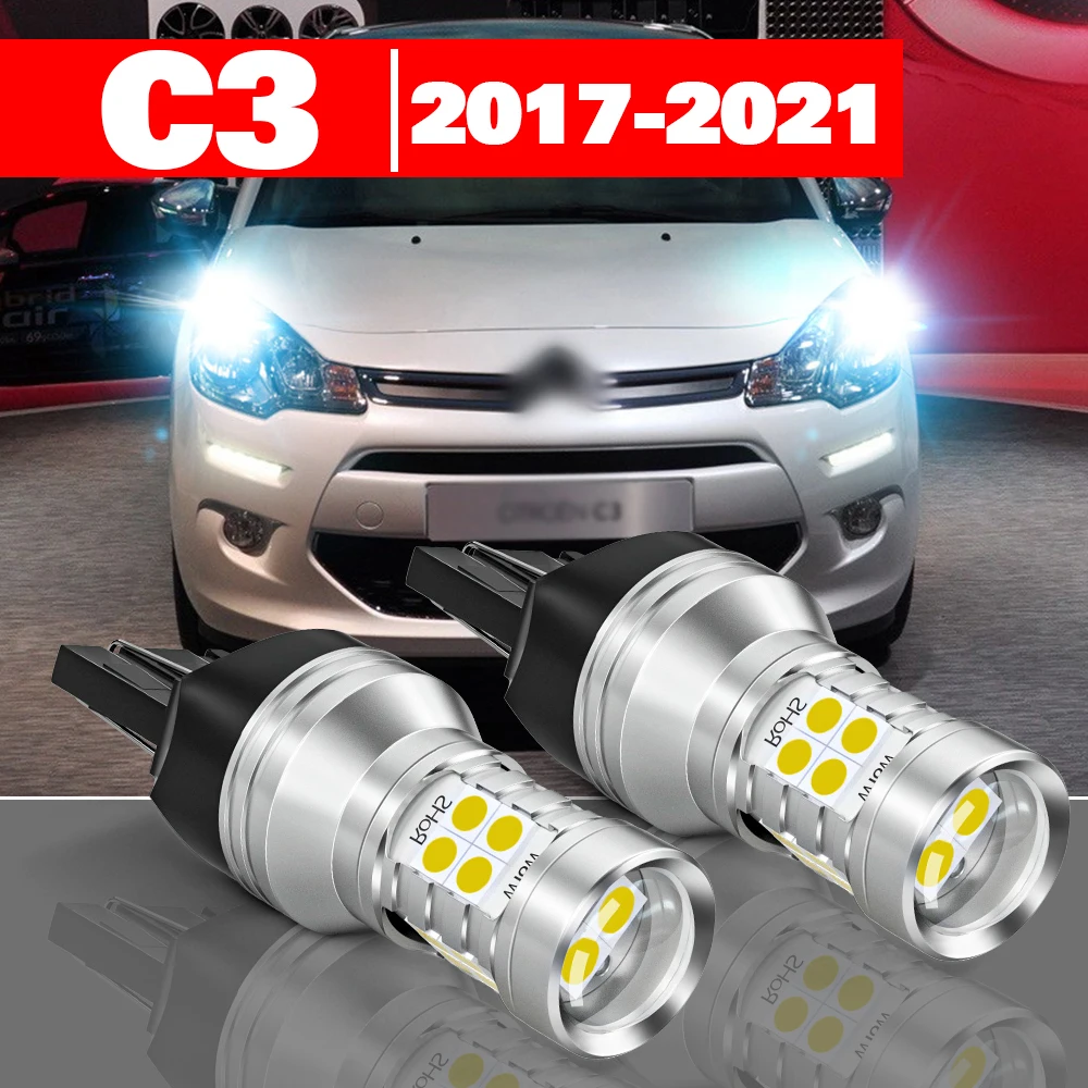 For Citroen C3 2017-2021 2pcs LED Daytime Running Light DRL Accessories 2018 2019 2020
For Citroen C3 2017-2021 2pcs LED Daytime Running Light DRL Accessories 2018 2019 2020