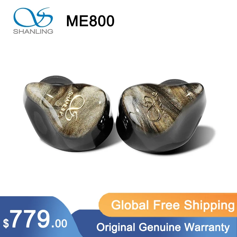 SHANLING ME800 2DD+4BA Hybrid Drivers In-ear Earphones IEM MMCX Furukawa Single Crystal Copper 8-core Cable Headset
SHANLING ME800 2DD+4BA Hybrid Drivers In-ear Earphones IEM MMCX Furukawa Single Crystal Copper 8-core Cable Headset