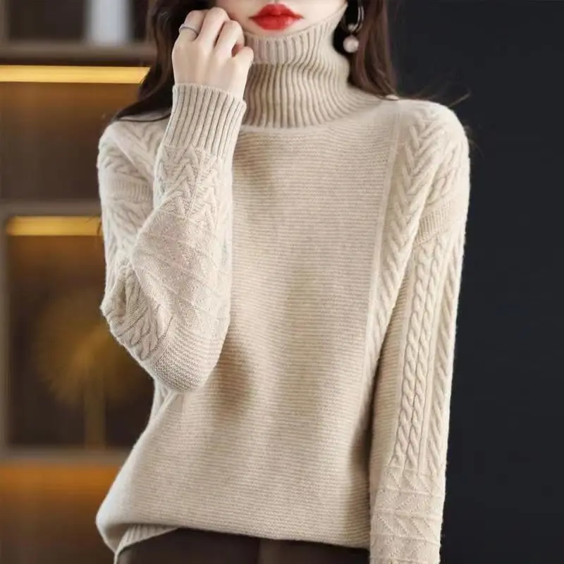 Women Fall Turtleneck Sweater Knitted Soft Pullovers Cashmere Jumpers Basic Soft Sweaters for Women 2023 Autumn Winter D97
Women Fall Turtleneck Sweater Knitted Soft Pullovers Cashmere Jumpers Basic Soft Sweaters for Women 2023 Autumn Winter D97