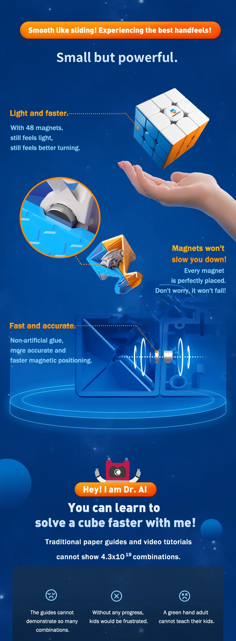 Generic GAN Monster Go EDU 3X3 V2 M Magic Speed Cube Jumia