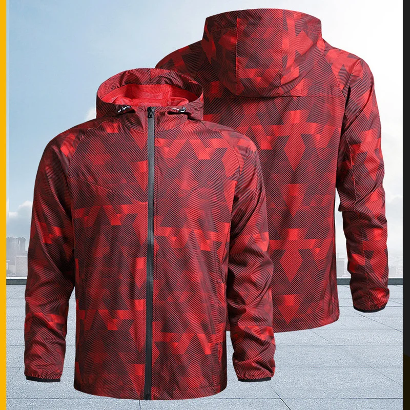 

Plus Size S-5XL Camouflage Spring Summer Thin Jacket Men Casual Hooded And Women Sunscreen Clothing Skin Veste Femme