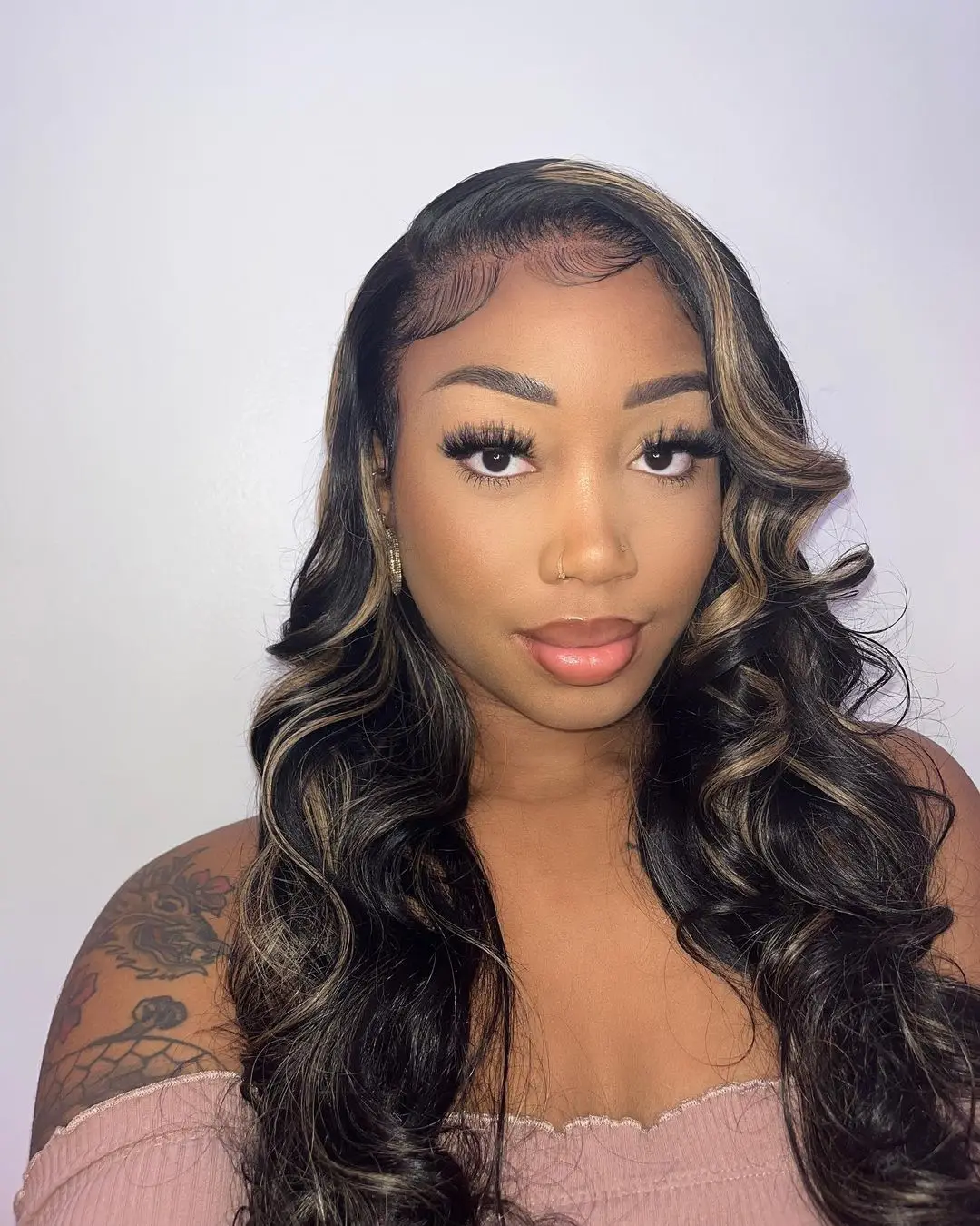 

Zlike Highlight Wig 13x6 Hd Lace Frontal Wigs 13x4 Ombre Body Wave Lace Front Wig Human Hair Pre Plucked Hairline Bleached Knots