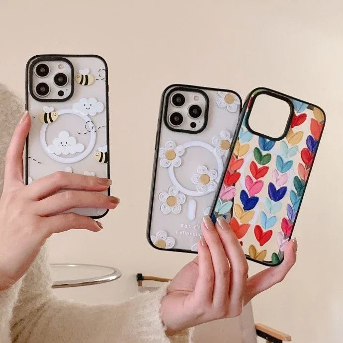 Cartoon Bee Cloud 2.0 Acrylic Black Border MagSafe Phone Case Cover for IPhone 12 13 14 15 Pro Max Case for IPhone 15 Pro Max
Cartoon Bee Cloud 2.0 Acrylic Black Border MagSafe Phone Case Cover for IPhone 12 13 14 15 Pro Max Case for IPhone 15 Pro Max