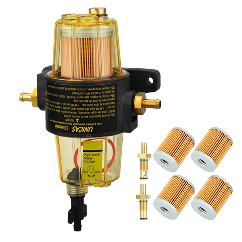 5PCS UF-10K Fuel Filter Oil-Water Separator Fuel Assembly Suitable For Yamaha Suzuki Tohatsu Mercury Outboard Engine
5PCS UF-10K Fuel Filter Oil-Water Separator Fuel Assembly Suitable For Yamaha Suzuki Tohatsu Mercury Outboard Engine