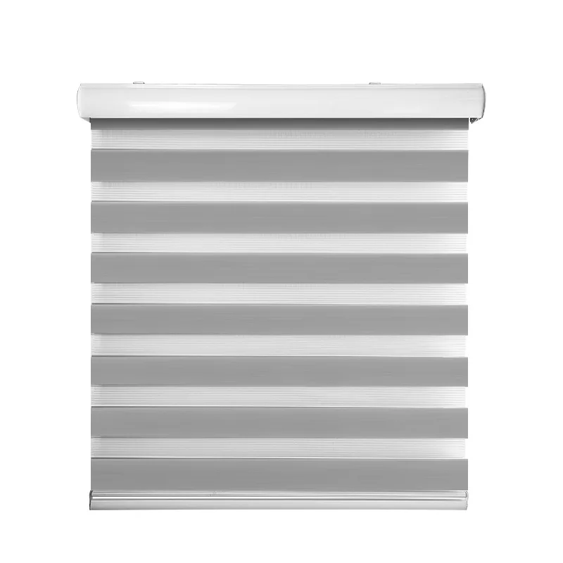 

Day And Night Office Smart Wifi Shades Custom Double Electric Curtain Fabric Blackout Motorized Zebra Window Roller Blinds