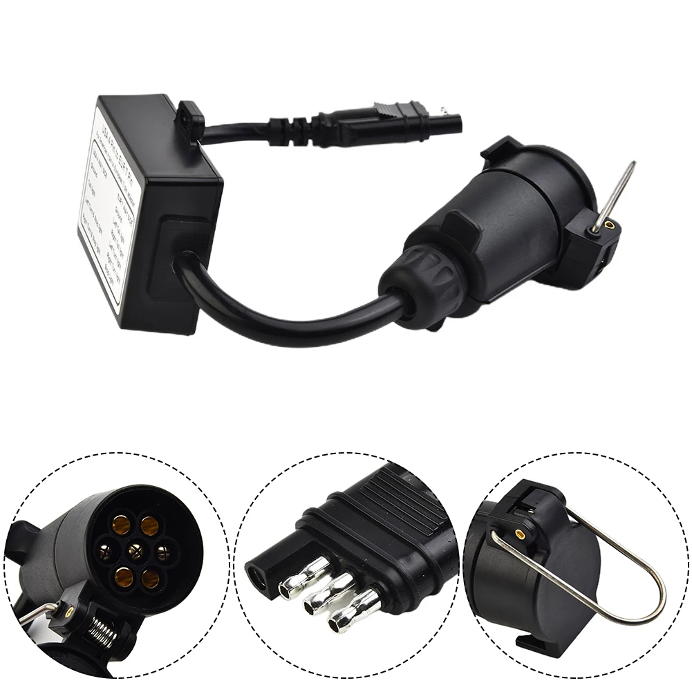 Trailer Light Converter Flat Plug USA 4-Pin To European 7-Pin Connector Replacement Plug Adapter Vehicle Linker Car Parts
Trailer Light Converter Flat Plug USA 4-Pin To European 7-Pin Connector Replacement Plug Adapter Vehicle Linker Car Parts