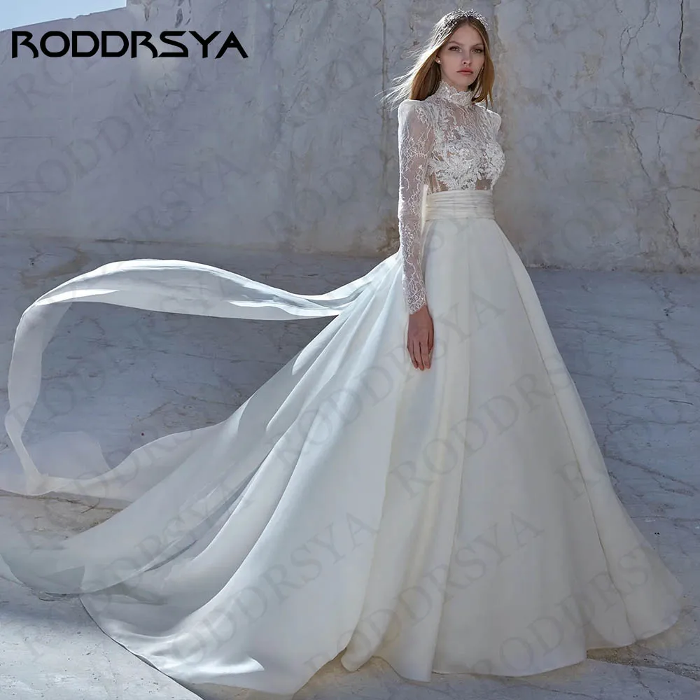 Очаровательные свадебные платья RODDRSYA с длинными рукавами, кружевные трапециевидные свадебные платья невесты с высоким воротником и аппликациями, свадебное платье Очаровательные длинные рукава свадебные платья невес
Очаровательные свадебные платья RODDRSYA с длинными рукавами, кружевные трапециевидные свадебные платья невесты с высоким воротником и аппликациями, свадебное платье Очаровательные длинные рукава свадебные платья невес