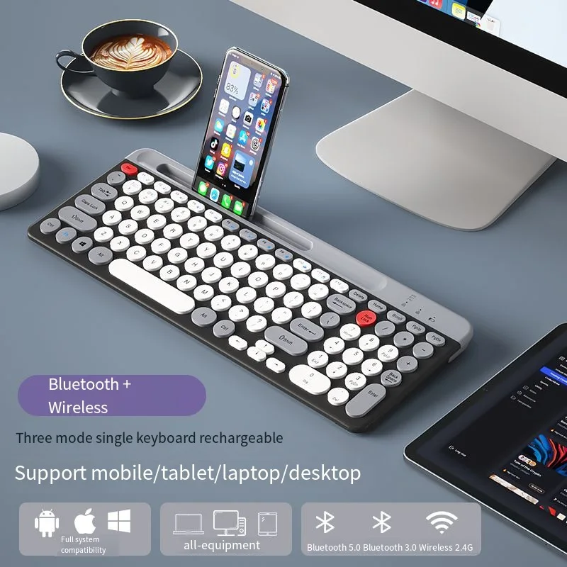 New Fashion 2.4G Bluetooth Wireless Keyboard Mouse Combos Three-mode Rechargeable Mute Laptop Desktop Office Keyboard Mouse
New Fashion 2.4G Bluetooth Wireless Keyboard Mouse Combos Three-mode Rechargeable Mute Laptop Desktop Office Keyboard Mouse