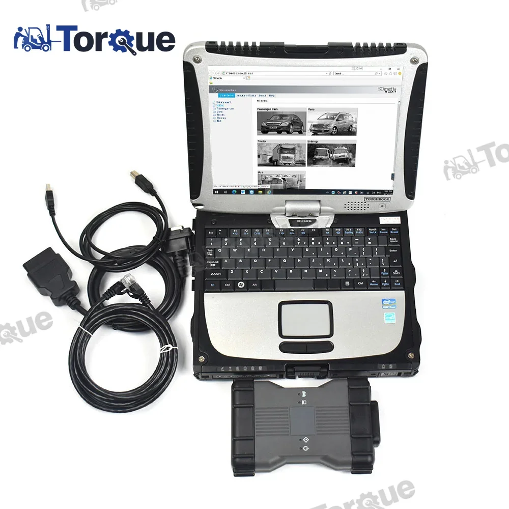 

For BENZ Car Truck Diagnostic Tool MB Star C6 Multiplexer +CF19 Laptop PK SD Connect C4/C5/C6 Xentry Epc Wis Diagostic kit