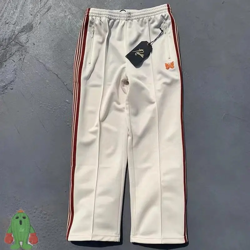 Needles AWGE Embroidered Butterfly Trousers Men Women Casual Pants Side Webbing Straight Sweatpants
Needles AWGE Embroidered Butterfly Trousers Men Women Casual Pants Side Webbing Straight Sweatpants