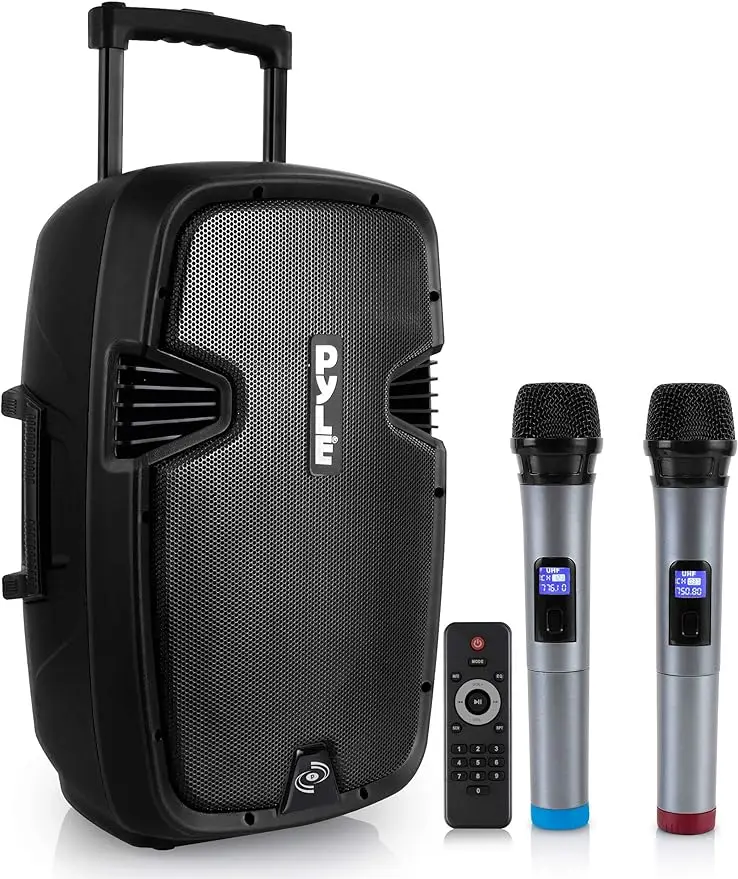 Портативный динамик для караоке Pyle, Bluetooth совместимый динамик, перезаряжаемая батарея, легко носить с собой
Портативный динамик для караоке Pyle, Bluetooth совместимый динамик, перезаряжаемая батарея, легко носить с собой