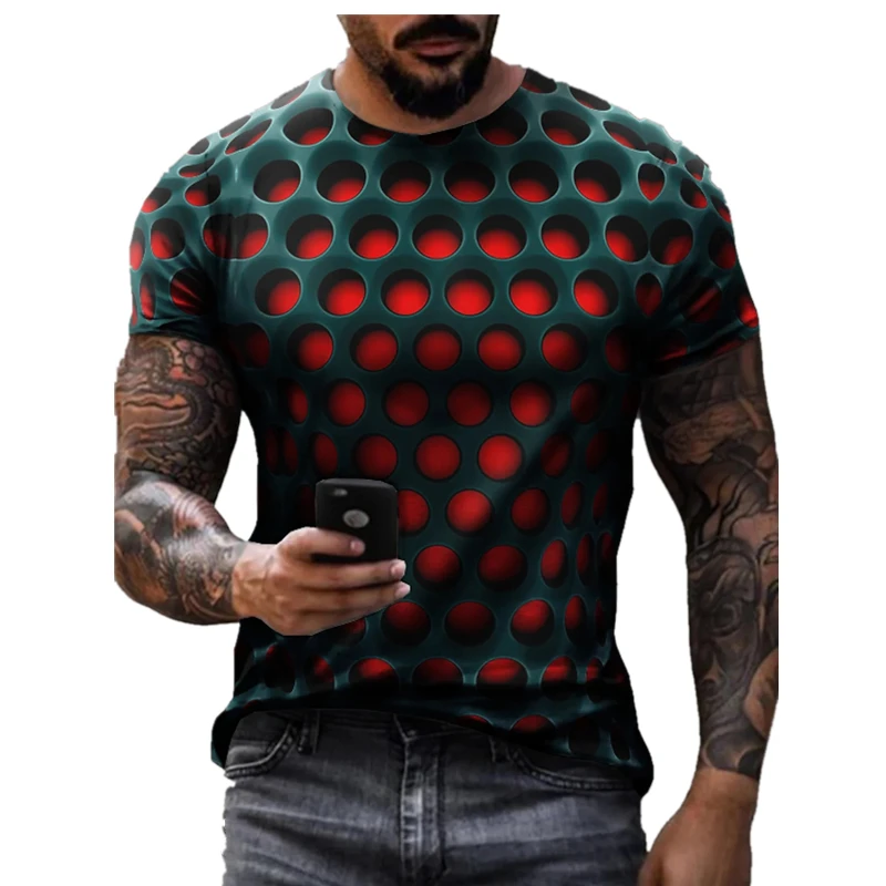 New TShirt For Men 3D Optical Illusion Print Short Sleeve Tops Fashion Gradient Harajuku Streetwear Hip Hop Trend Oversized Tees
New TShirt For Men 3D Optical Illusion Print Short Sleeve Tops Fashion Gradient Harajuku Streetwear Hip Hop Trend Oversized Tees