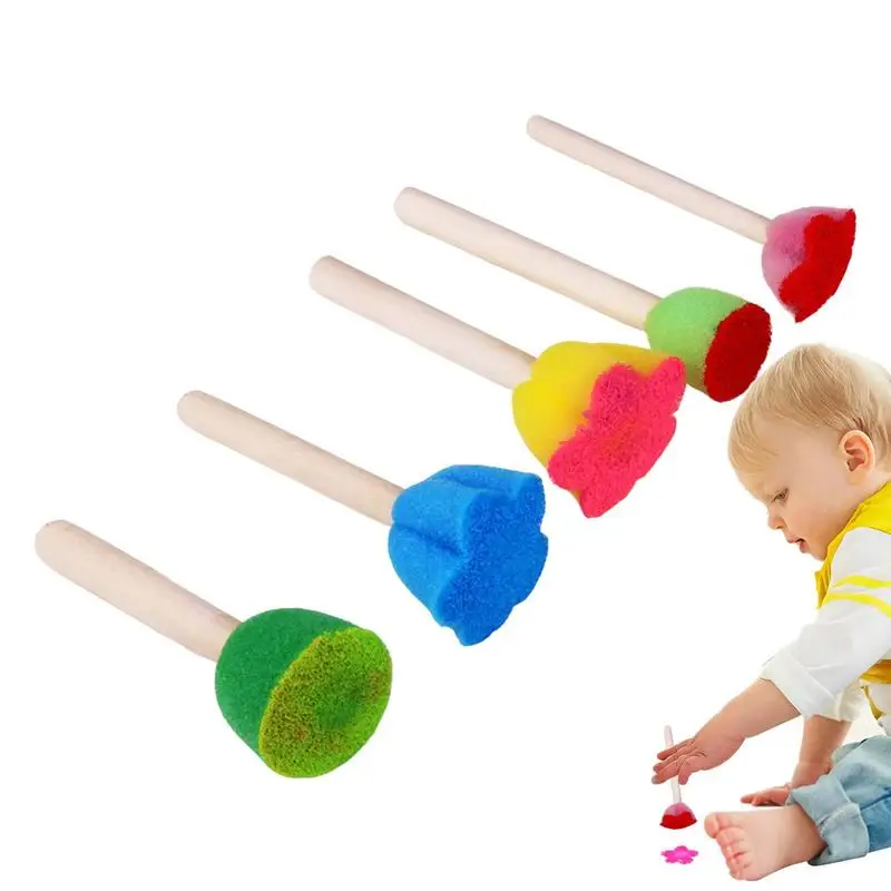 Foam Sponge Brush Painting Tools Wooden Handles For Kids Arts And Crafts Round Foam Paint Brushes Painting Stamper Sponges
Foam Sponge Brush Painting Tools Wooden Handles For Kids Arts And Crafts Round Foam Paint Brushes Painting Stamper Sponges