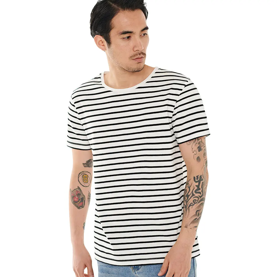 Men Stripe T-Shirt Fashion O Neck Short Sleeved Top Tees Slim Fit Black White Red Striped T Shirt Man
Men Stripe T-Shirt Fashion O Neck Short Sleeved Top Tees Slim Fit Black White Red Striped T Shirt Man