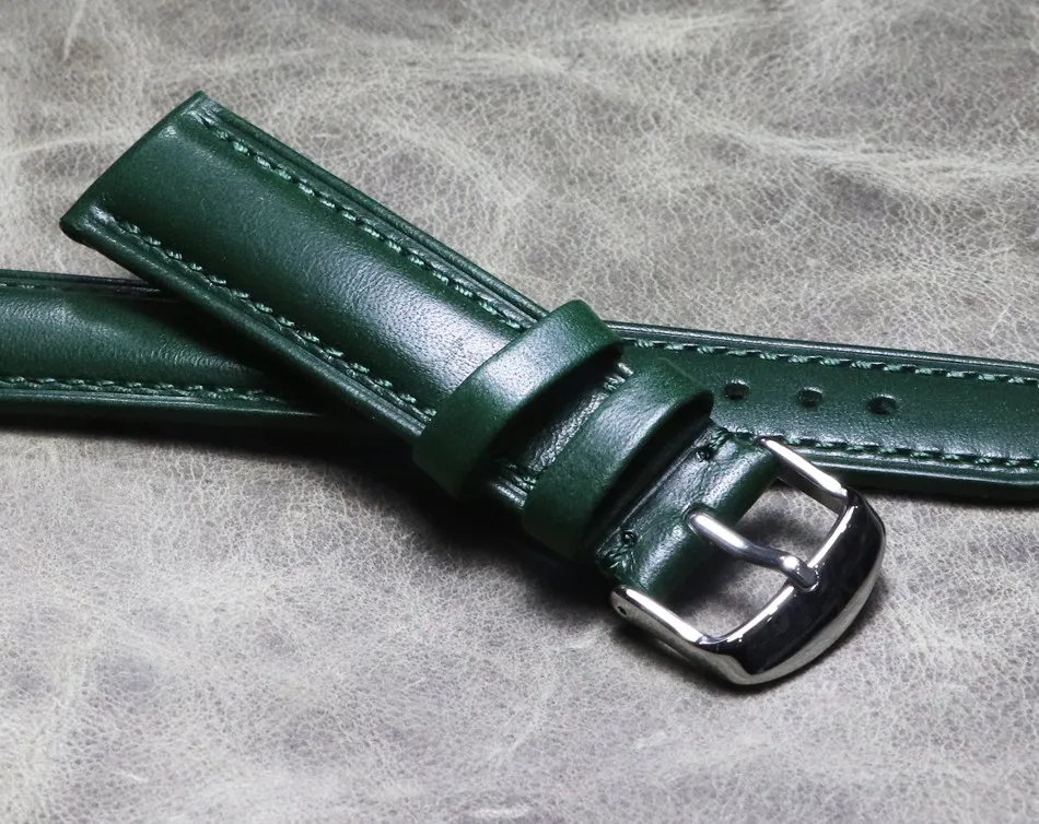Handmade Green First Layer Cowhide Leather Watchband 20MM 22MM Vintage Style Men Suitable For Hiking Watch Bracelet
Handmade Green First Layer Cowhide Leather Watchband 20MM 22MM Vintage Style Men Suitable For Hiking Watch Bracelet