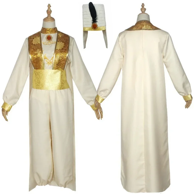 Halloween Aladdin Costumes for Adult Carnival Party Aladin Adam Prince Cosplay Disguise Stage Performance Clothing with Hat
Halloween Aladdin Costumes for Adult Carnival Party Aladin Adam Prince Cosplay Disguise Stage Performance Clothing with Hat