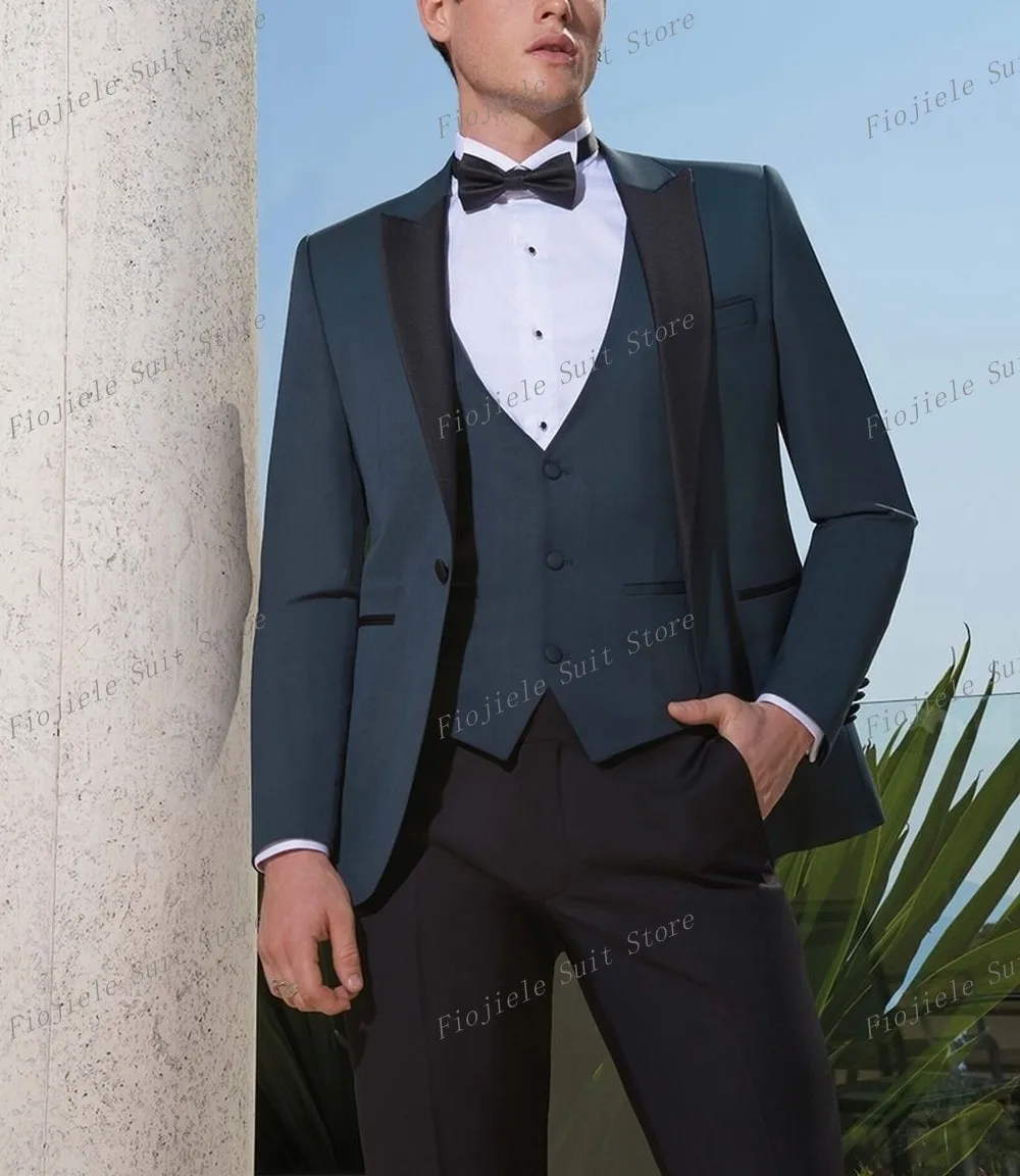 New Men Business Suits Groom Groomsman Wedding Party 3-Piece Set Formal Occasions Tuxedo Jacket Vest Pants F15 
New Men Business Suits Groom Groomsman Wedding Party 3-Piece Set Formal Occasions Tuxedo Jacket Vest Pants F15