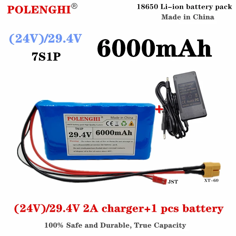 29.4V 3500-6000mAh 7S1P 18650 rechargeable lithium-ion battery pack with built-in BMS protection board
29.4V 3500-6000mAh 7S1P 18650 rechargeable lithium-ion battery pack with built-in BMS protection board