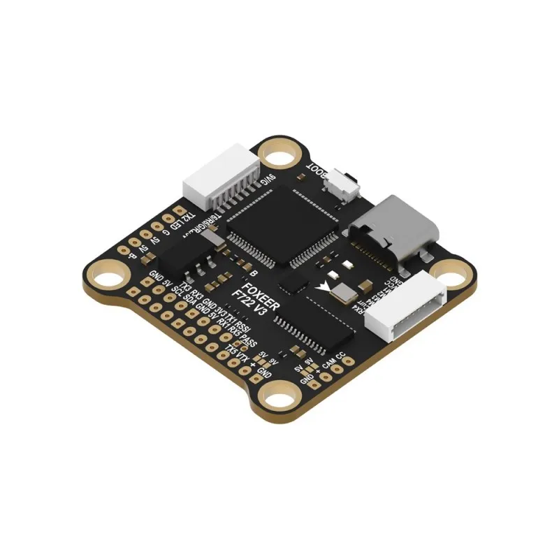 30.5X30.5mm Foxeer F722 V3 BMI270 Dual BEC OSD BlackBox 3-6S F7 Flight Controller for X8 DJI FPV Freestyle Drones DIY Parts
30.5X30.5mm Foxeer F722 V3 BMI270 Dual BEC OSD BlackBox 3-6S F7 Flight Controller for X8 DJI FPV Freestyle Drones DIY Parts
