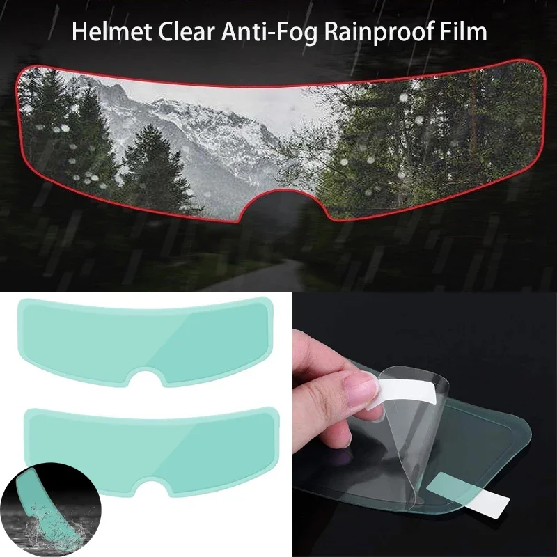 

Universal Motorcycle Helmet Optional Clear Rainproof Film Anti Rain Clear Anti-Fog Patch Screen for K3 K4 AX8 LS2 HJC MT Helmets