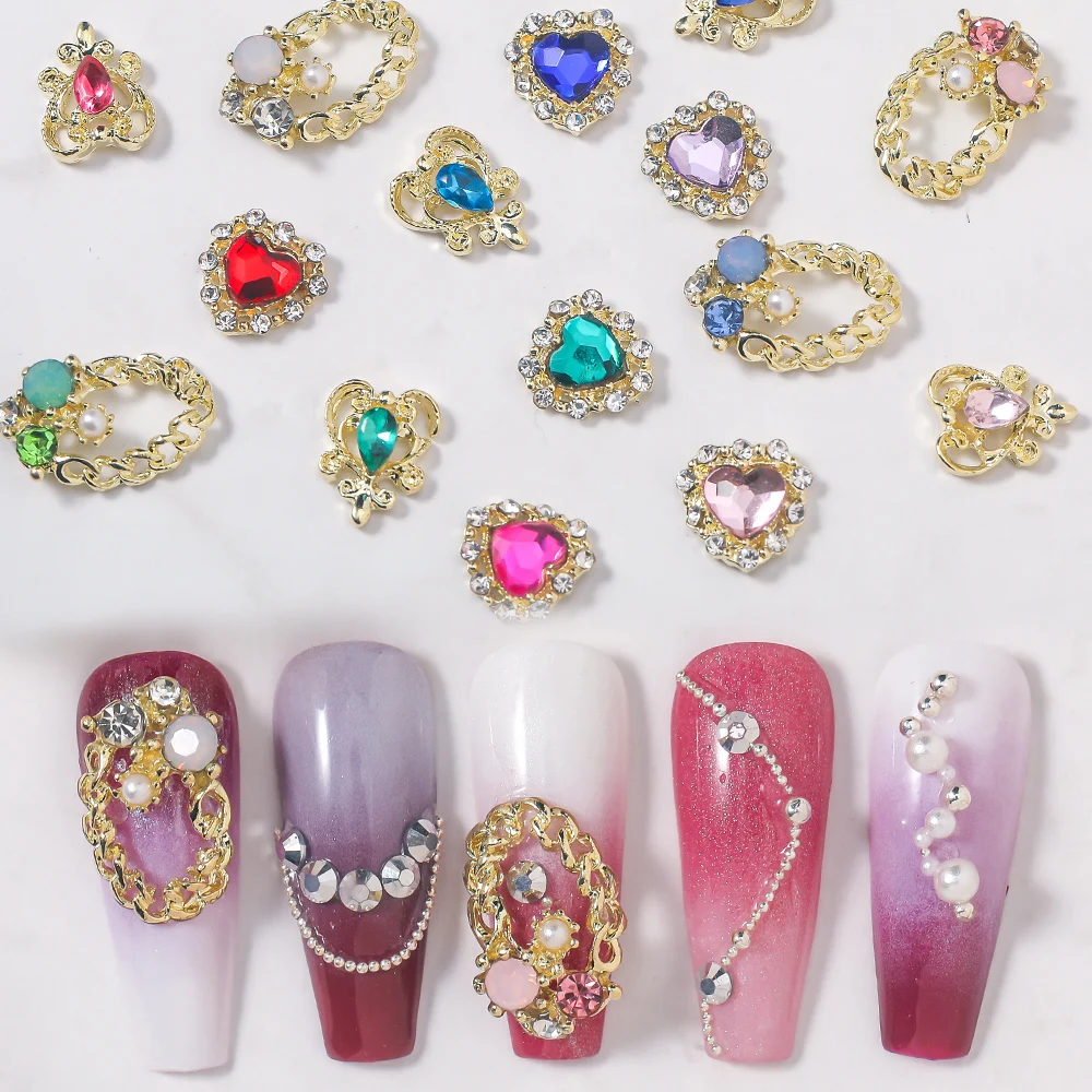 10pcs Heart Hollow Oval Irregular Nail Charm Shiny Luxury Pearl Rhinestone Nail Parts DIY Nail Art Decoration Accessories
10pcs Heart Hollow Oval Irregular Nail Charm Shiny Luxury Pearl Rhinestone Nail Parts DIY Nail Art Decoration Accessories