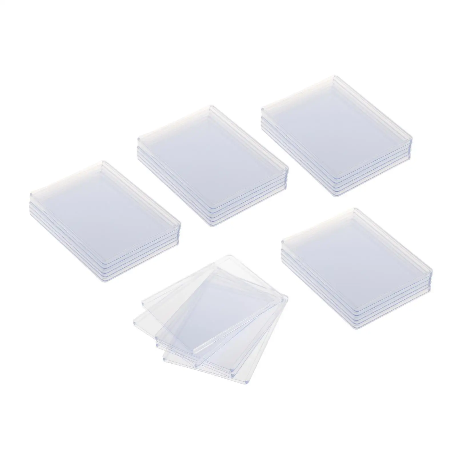 

25Pcs Clear Card Sleeves Card Protectors Protective Lightweight Collecting Supplies Card Holder for Hobbyists Sports Cards