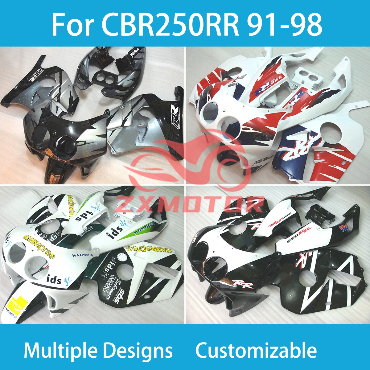 

CBR 250RR MC22 1991- 1999 ABS Обтекатели для Honda CBR250RR MC22 91 92 93 94 95 96 97 98 Prime настраиваемый комплект обтекателей