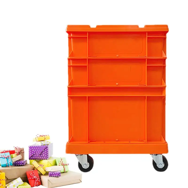 

Storage Bins With Lids 1 Set Industrial Style Tool Storage Box With Wheels Movable Planting Flowers Box Storage Boxes For Toys