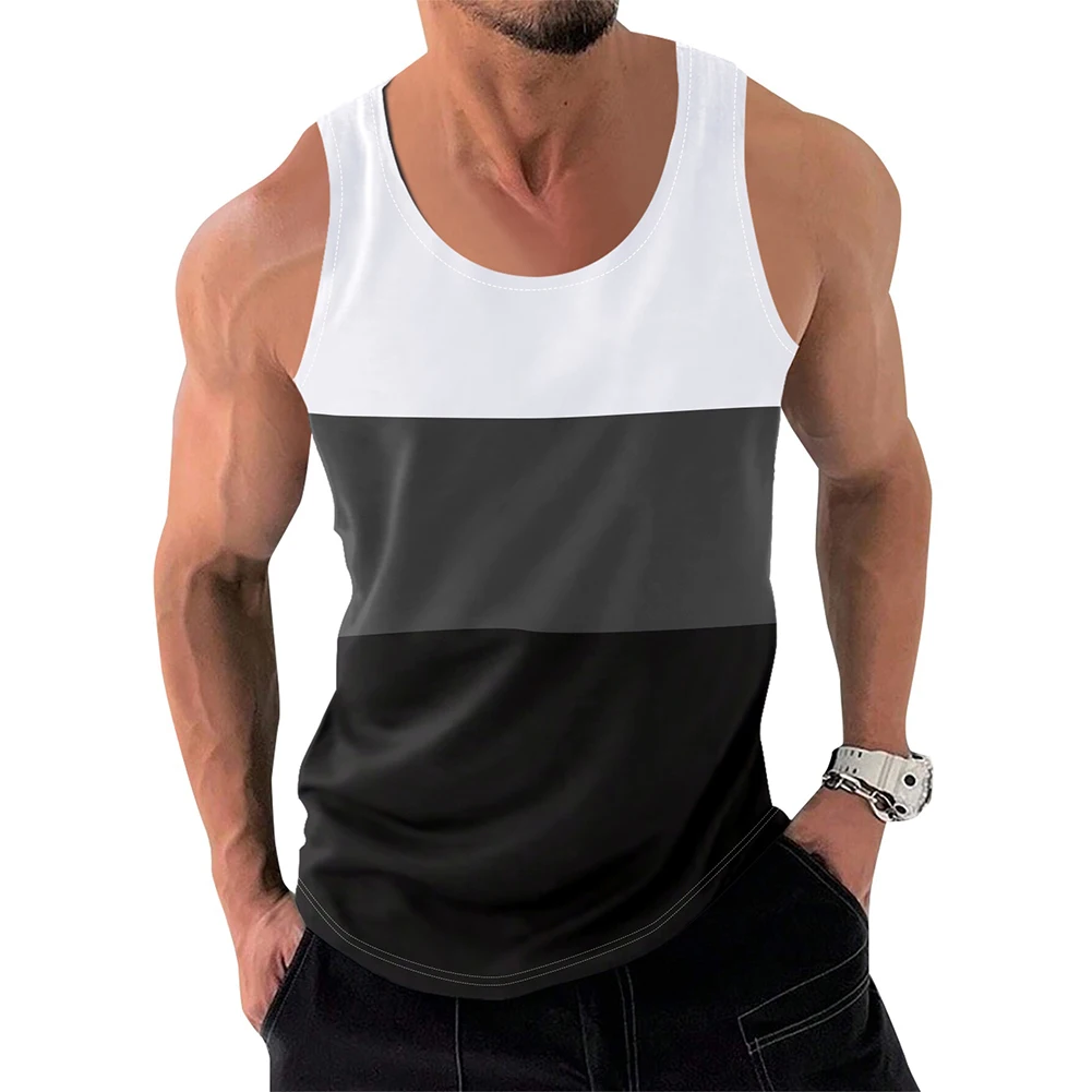 Men's T Shirt T Shirt Casual O Neck Polyester Sleeveless Slight Stretch Striped For Men Comfy Fashion Hot New
Men's T Shirt T Shirt Casual O Neck Polyester Sleeveless Slight Stretch Striped For Men Comfy Fashion Hot New