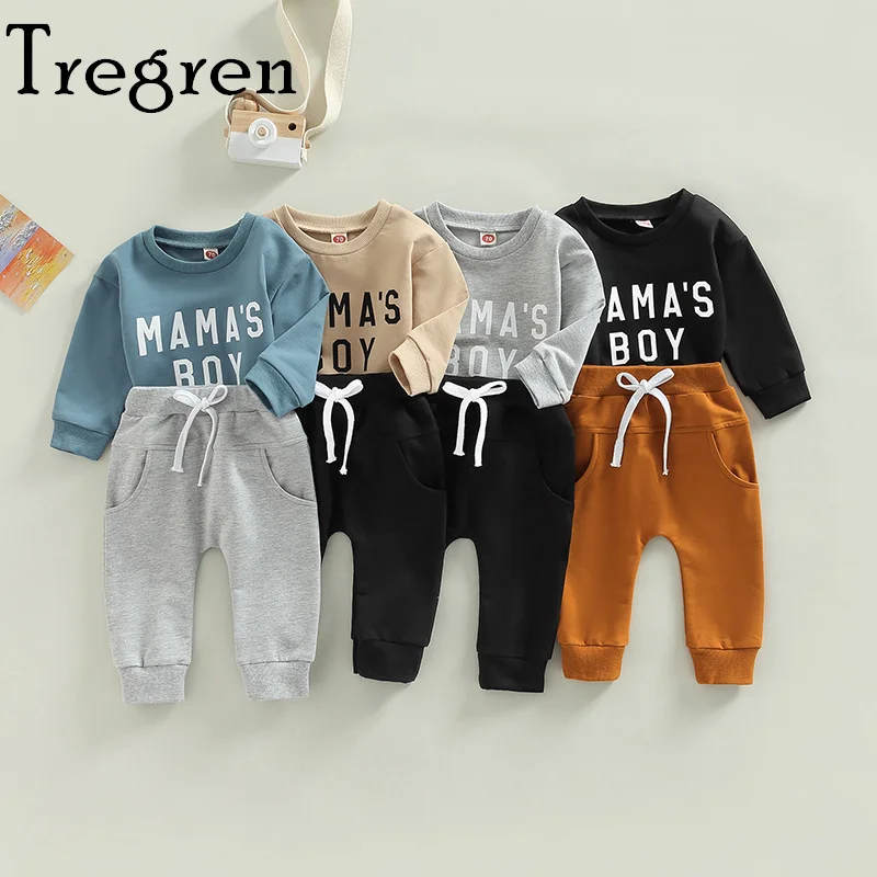 Tregren Infant Baby Boys Pants Suit Toddler Long Sleeve Letters Print Sweatshirt with Sweatpants 2pcs Spring Fall Clothes Sets
Tregren Infant Baby Boys Pants Suit Toddler Long Sleeve Letters Print Sweatshirt with Sweatpants 2pcs Spring Fall Clothes Sets