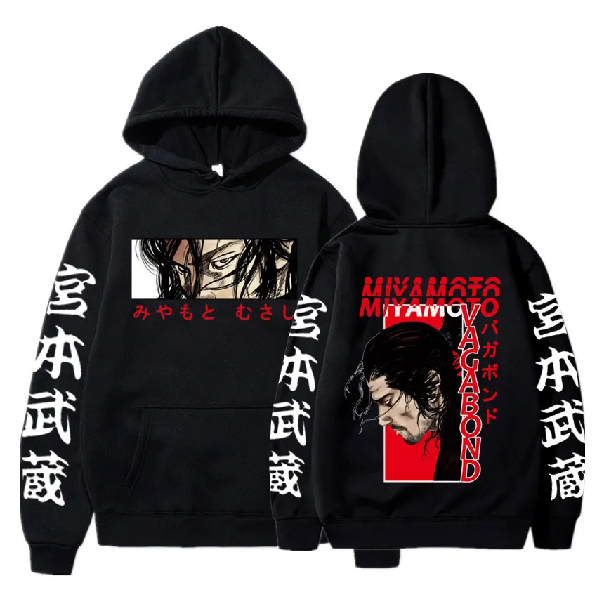 Anime Bagabondo Vagabond Hoodies Manga Miyamoto Musashi Hooded Men's Clothing Casual Oversized Male Sweatshirt Unisex Streetwear
Anime Bagabondo Vagabond Hoodies Manga Miyamoto Musashi Hooded Men's Clothing Casual Oversized Male Sweatshirt Unisex Streetwear