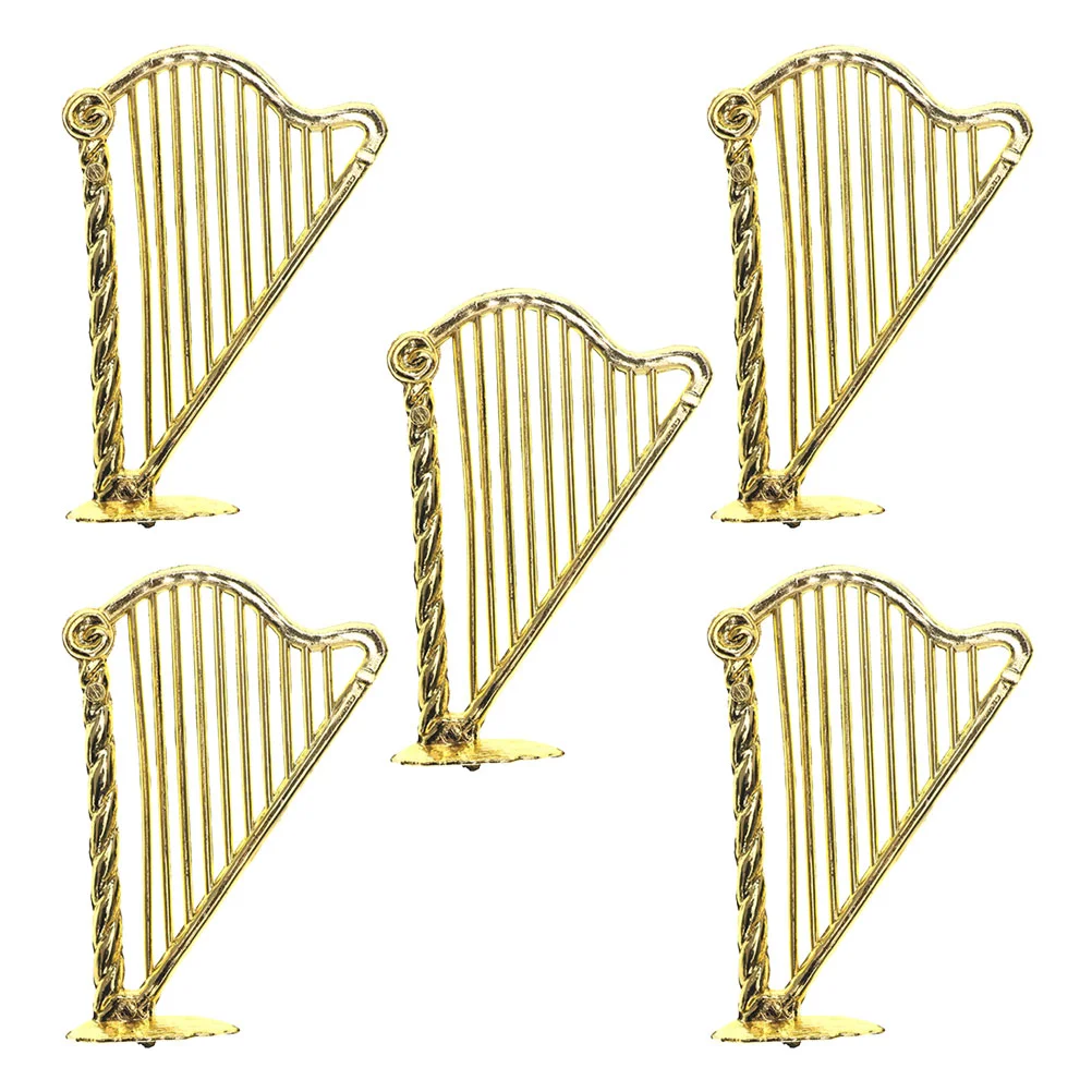 5 Pcs Accessories Musical Instrument Miniature Harp Dollhouses Sculpture Plastic Model Tiny
5 Pcs Accessories Musical Instrument Miniature Harp Dollhouses Sculpture Plastic Model Tiny