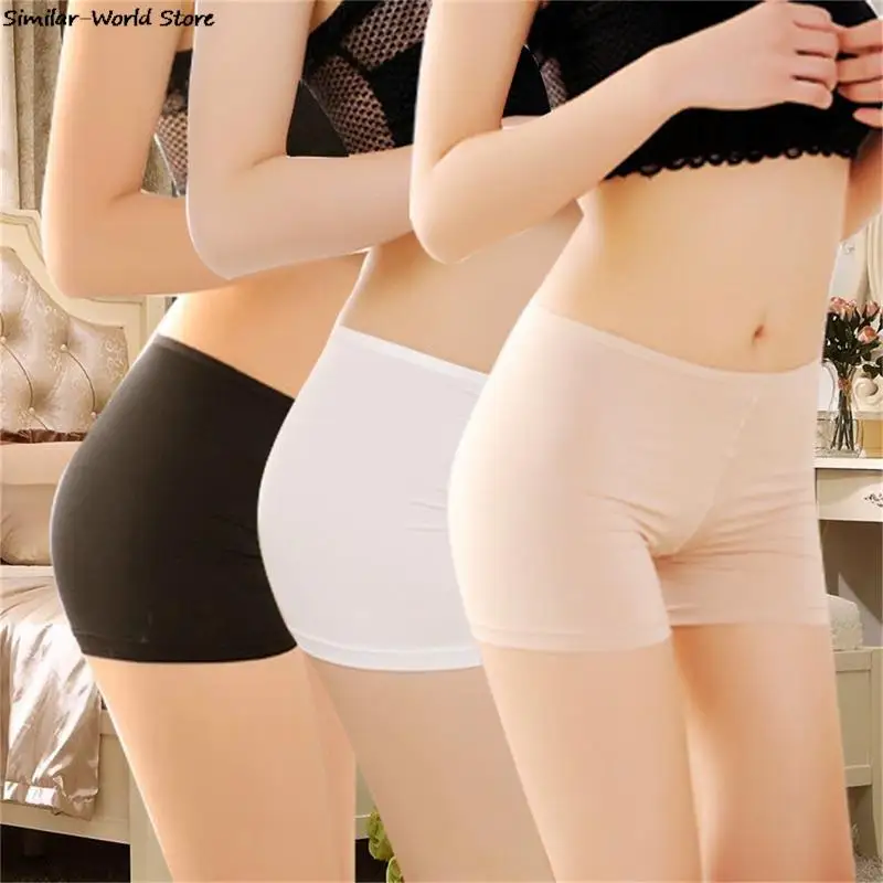 

Soft Cotton Seamless Safety Short Pants Summer Under Skirt Shorts Modal Ice Silk Breathable Short Tights Underwear