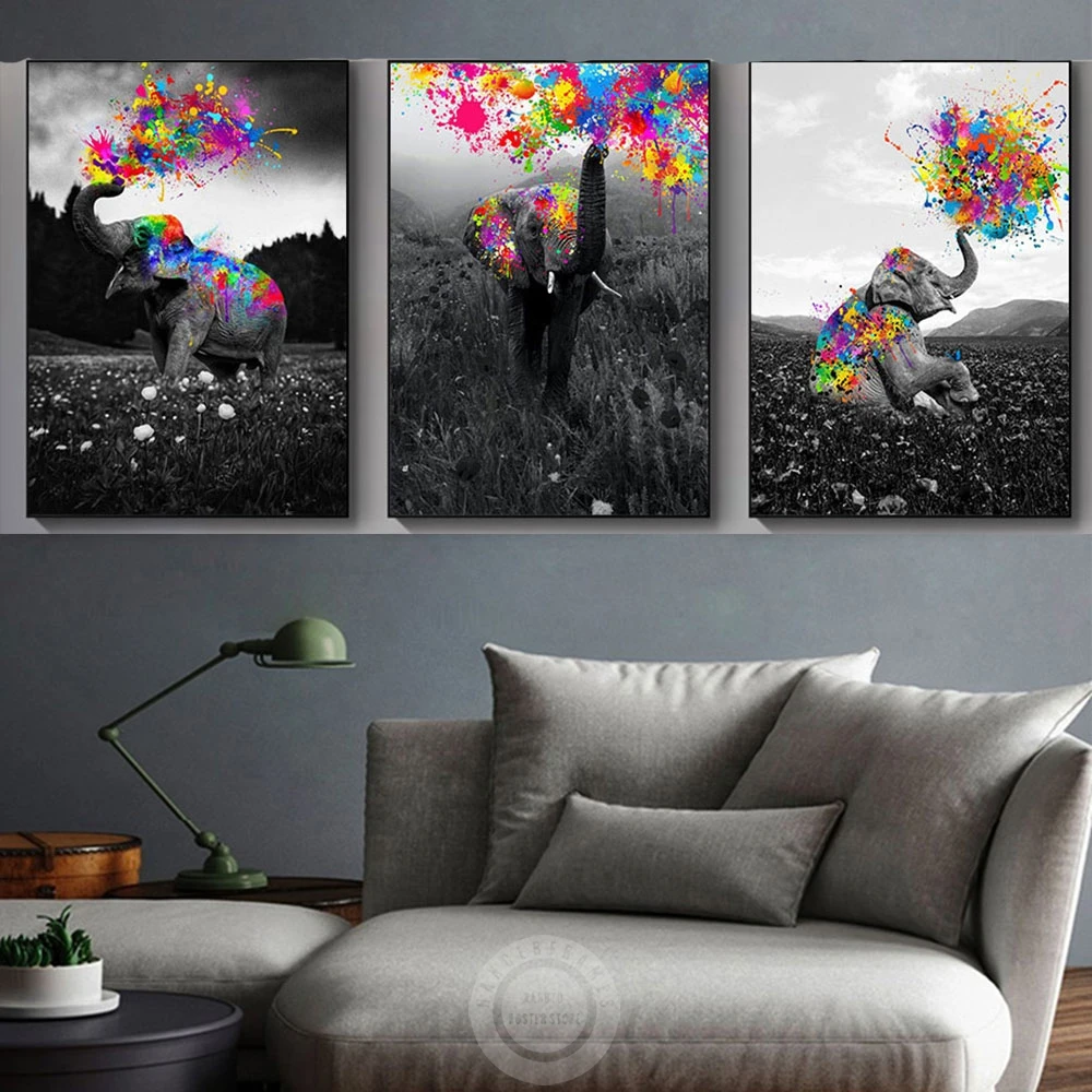 Animal Elephant Colorful Graffiti Canvas Painting Nordic Abstract Street Poster HD Print Wall Art Picture Living Room Home Decor
Animal Elephant Colorful Graffiti Canvas Painting Nordic Abstract Street Poster HD Print Wall Art Picture Living Room Home Decor