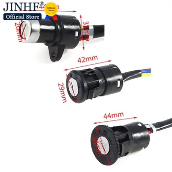 Proteja sua motocicleta: trava universal para guidão, trava portátil antirroubo 10 Electric Car Power Lock Key Switch Universal Electric Bicycle Scooter Accessory For E-bike Keychain Ring Lock Plastic Power Lock