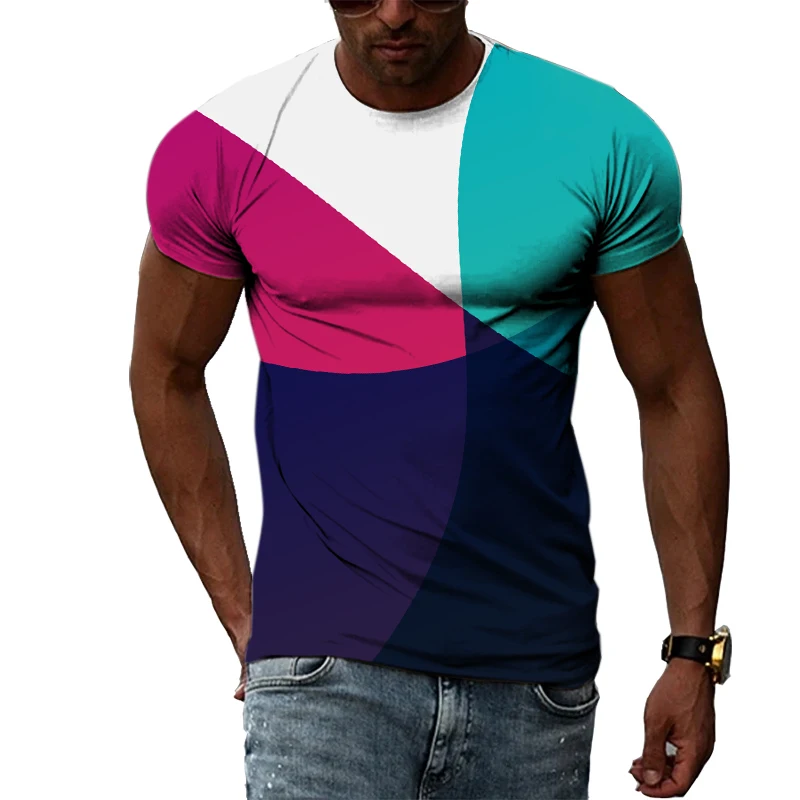 Summer Men's T-Shirt Personality Geometric Abstract Fashion 3d Print Pattern Short Sleeve Casual Street O Collar Oversized Tops
Summer Men's T-Shirt Personality Geometric Abstract Fashion 3d Print Pattern Short Sleeve Casual Street O Collar Oversized Tops