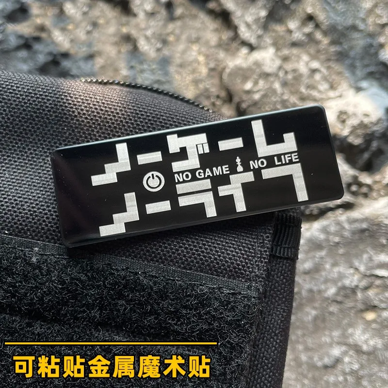 No Game No Life Metal Patches Hook & Loop on Bags Tactical Morale Badge Decoration for Clothing and Backpack 
No Game No Life Metal Patches Hook & Loop on Bags Tactical Morale Badge Decoration for Clothing and Backpack