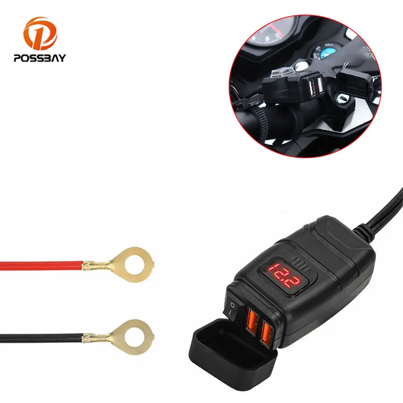 Мотоцикл USB телефон GPS быстрое зарядное устройство адаптер мотоциклы аксессуары светодиодсветодиодный емые двойные порты адаптер питания гнездо
Мотоцикл USB телефон GPS быстрое зарядное устройство адаптер мотоциклы аксессуары светодиодсветодиодный емые двойные порты адаптер питания гнездо