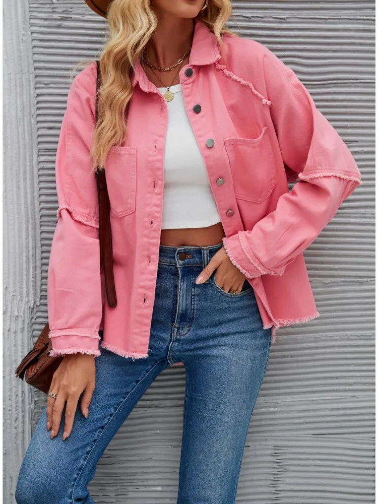 Casual Loose Coat Woman 2023 Autumn Fashion Solid With Pocket Single Breasted Jacket Turn Down Collar Long-Sleeve Elegant Tops
Casual Loose Coat Woman 2023 Autumn Fashion Solid With Pocket Single Breasted Jacket Turn Down Collar Long-Sleeve Elegant Tops