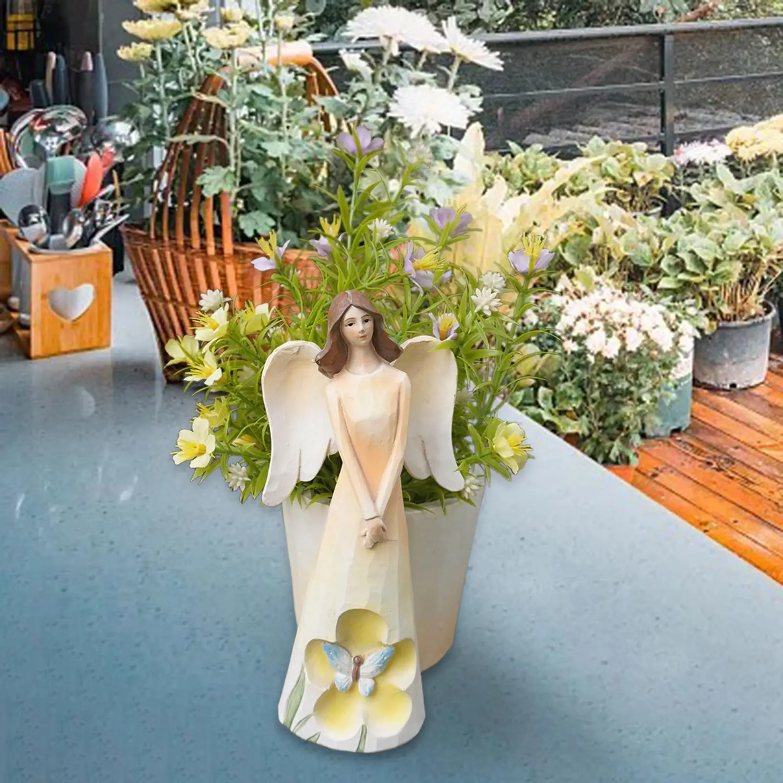 Angel Statue Decorative Garden Planter with Flower Holder Unique Sculpture for Indoor Outdoor Landscaping Home Living Room
Angel Statue Decorative Garden Planter with Flower Holder Unique Sculpture for Indoor Outdoor Landscaping Home Living Room