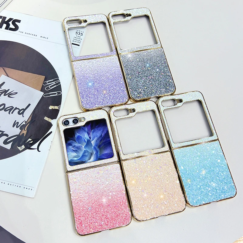 Colorful Glitter Gradient Electroplate Hard PC Shockproof Phone Case For Samsung Galaxy Z Flip 3 / 4 / 5 Back Cover
Colorful Glitter Gradient Electroplate Hard PC Shockproof Phone Case For Samsung Galaxy Z Flip 3 / 4 / 5 Back Cover