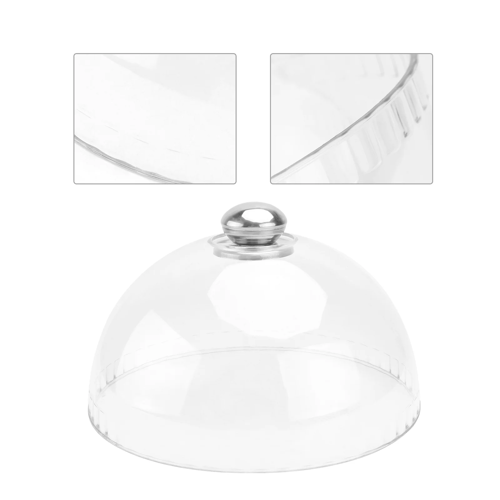 

Screen Tent Round Clear Cake Dome Transparent Cake Display Stand Base Cover Bread Plate Dish Cover Guard Dessert