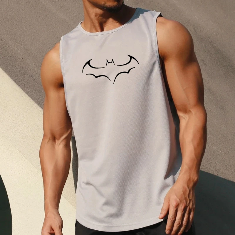 Summer Men Tank Tops Sportswear Gym Sleeveless T Shirt Casual Street Vest Fitness Basketball Quick-drying Singlets Bat print Top
Summer Men Tank Tops Sportswear Gym Sleeveless T Shirt Casual Street Vest Fitness Basketball Quick-drying Singlets Bat print Top