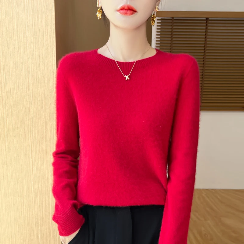 New cashmere sweater women's sweater in autumn and winter 100% merino wool fashion O-neck autumn warm pullover top
New cashmere sweater women's sweater in autumn and winter 100% merino wool fashion O-neck autumn warm pullover top